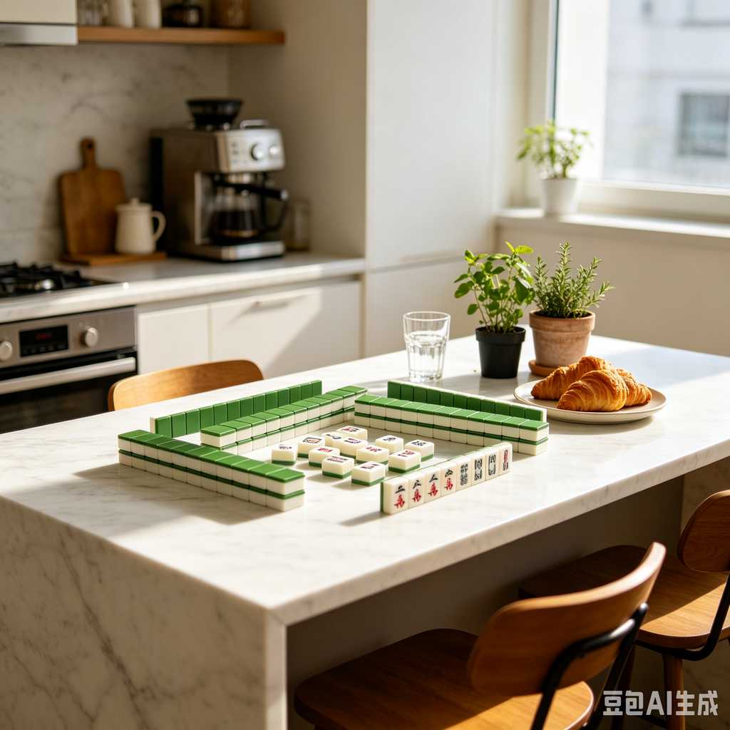floral design mahjong set